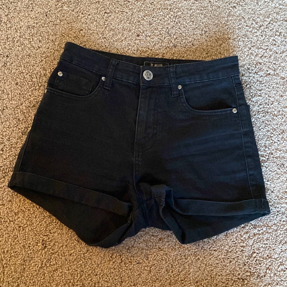 High waist black shorts size 5